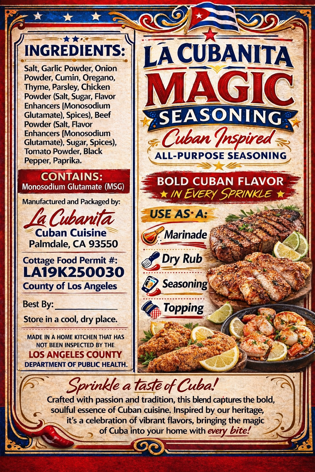 La Cubanita Seasoning 16oz